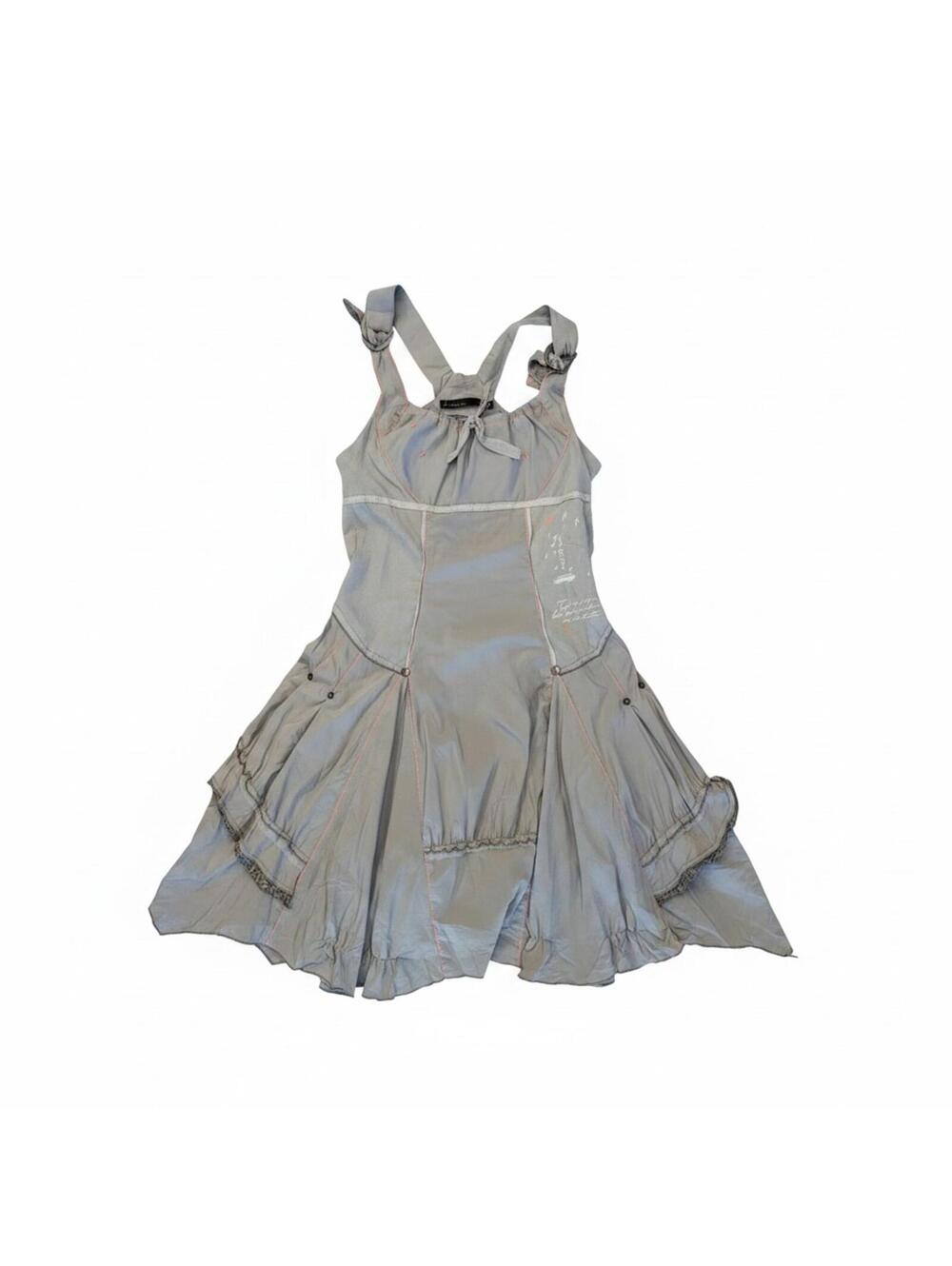 La mode est a vous tech gray parachute dress